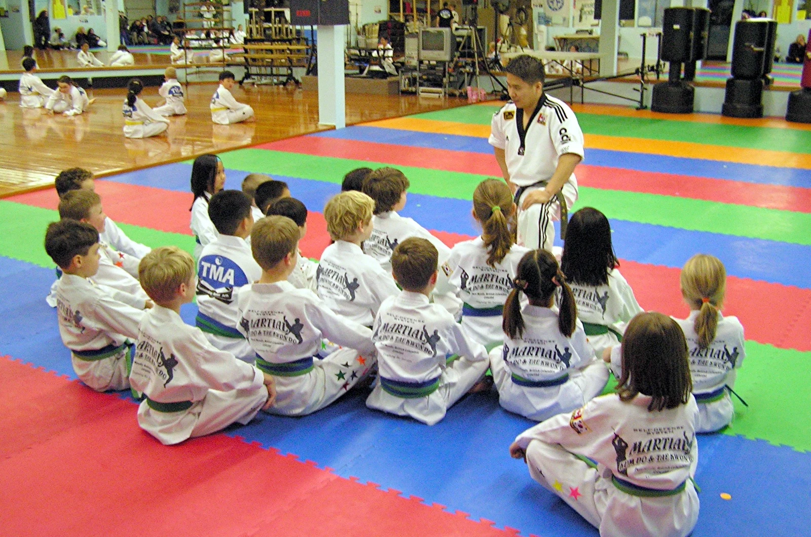 Junior martial arts class at Transcending Martial Arts