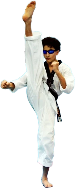 Teen martial arts student